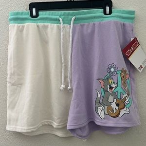 New With Tags Tom and Jerry two tone Shorts size XXL